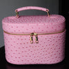 Ostrich Vanity Case – Travel Makeup Bag | Lychee PIQUÉ CASES