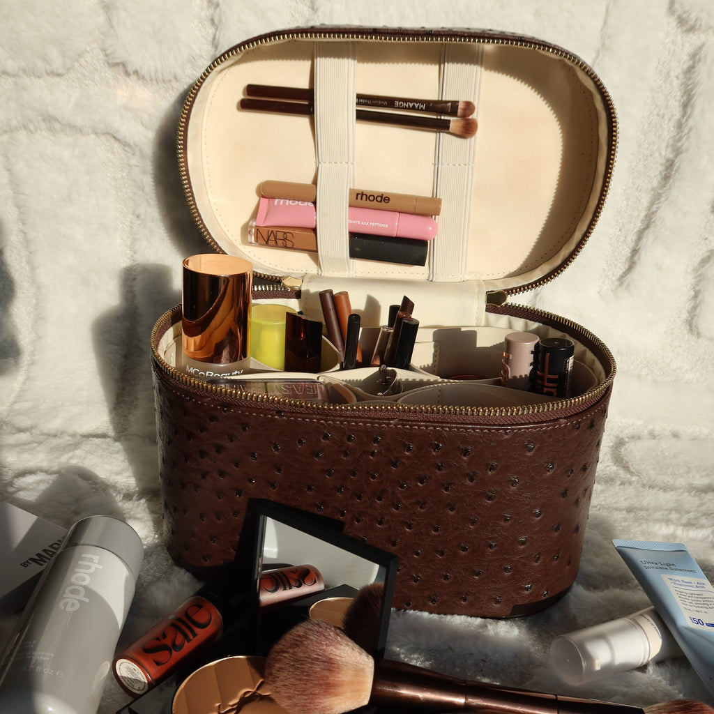 Ostrich Vanity Case - Clove PIQUÉ CASES