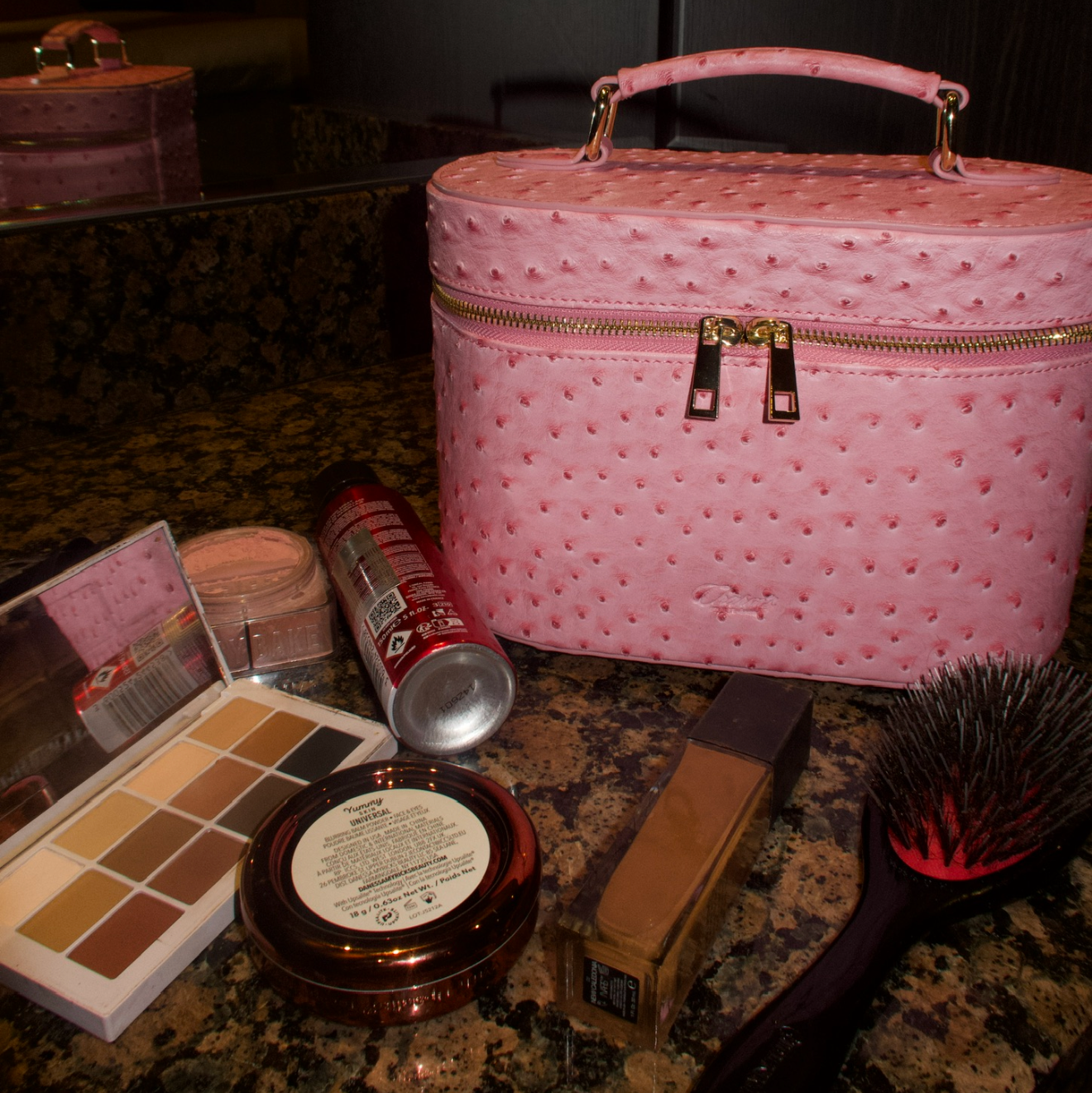 Ostrich Vanity Case